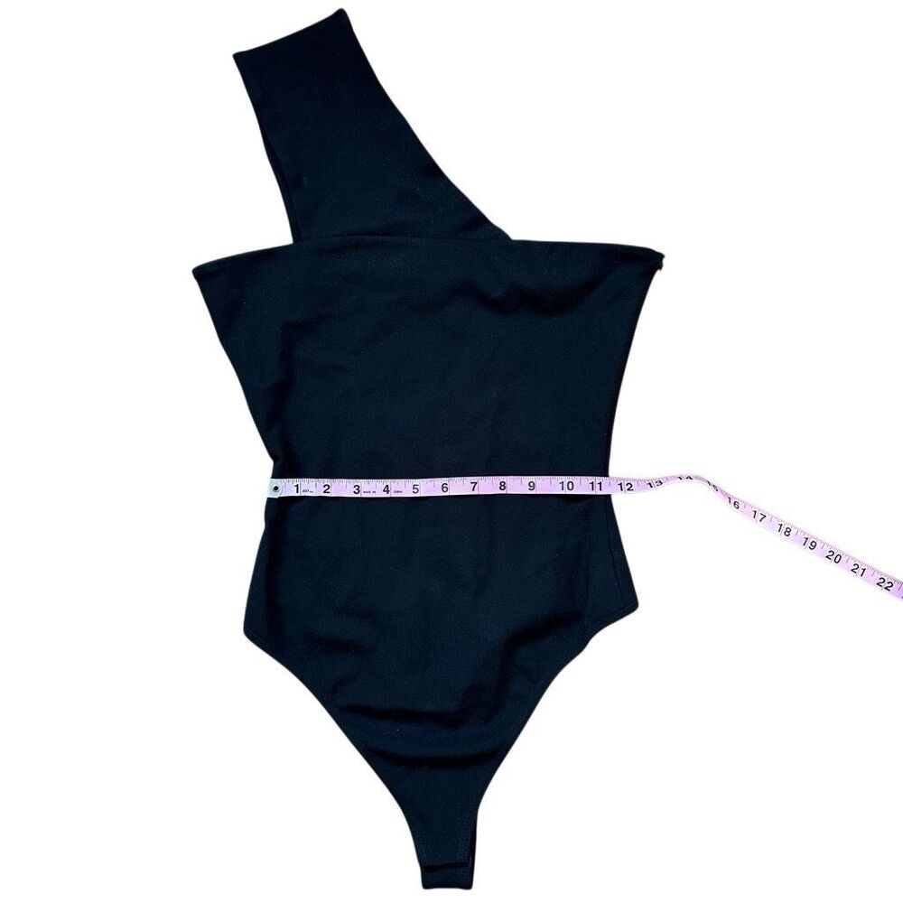 Superdown One Shoulder Black Bodysuit Size: Small - Picture 4 of 6